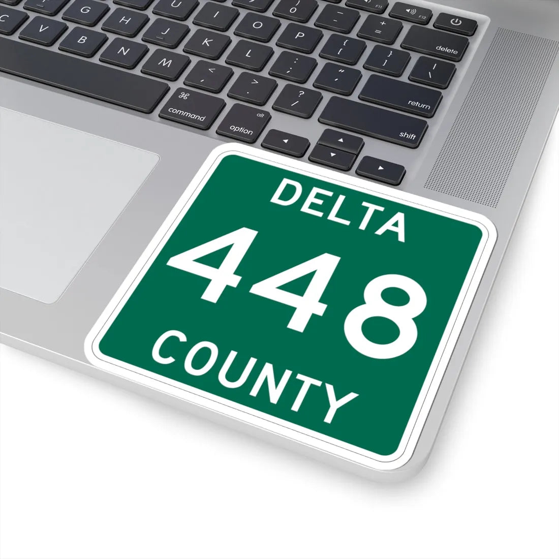 Michigan 448 Delta County (Michigan) (Road Sign) STICKER Vinyl Kiss-Cut Decal - The Sticker Space