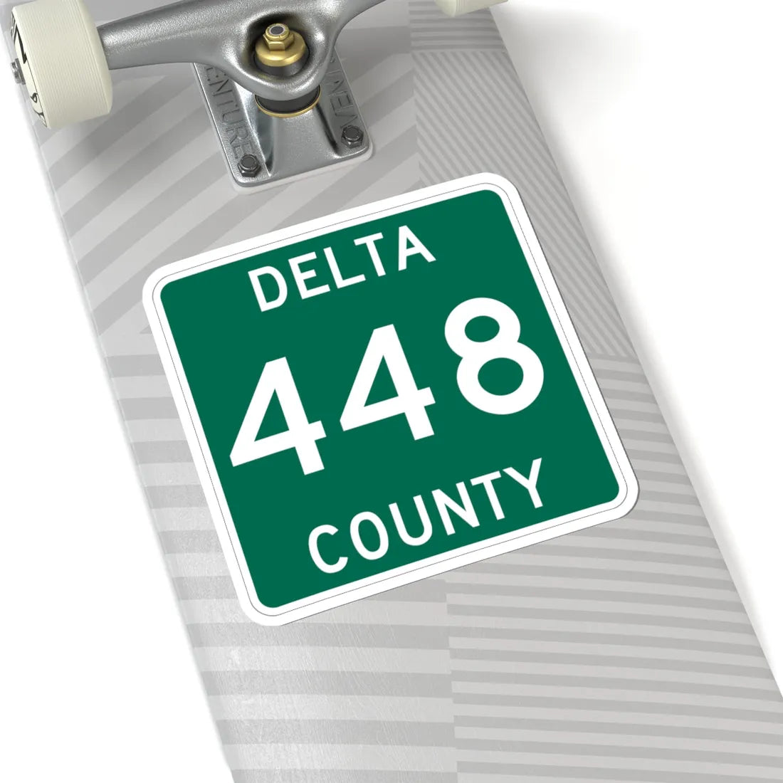 Michigan 448 Delta County (Michigan) (Road Sign) STICKER Vinyl Kiss-Cut Decal - The Sticker Space