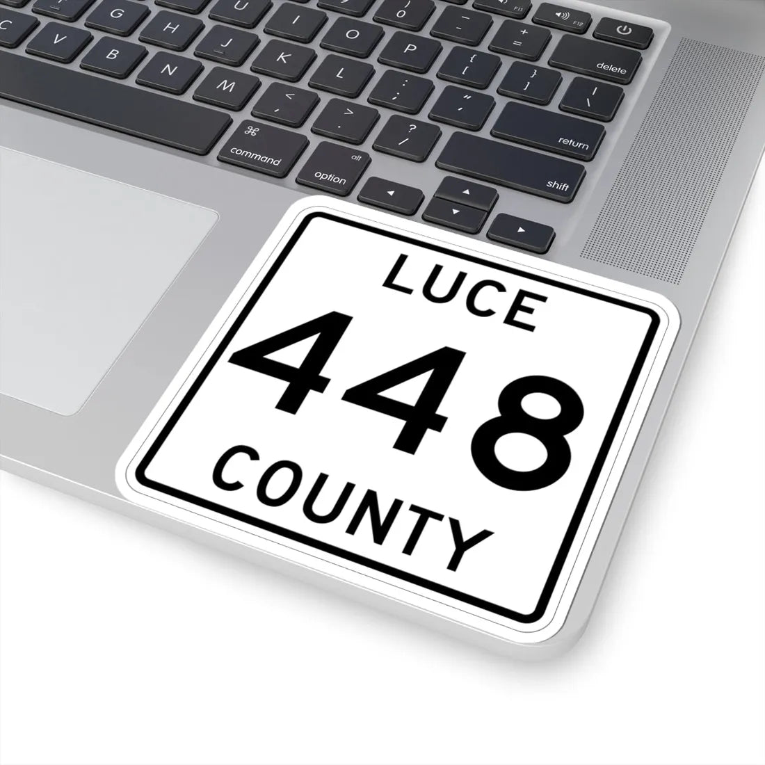 Michigan 448 Luce County (Michigan) (Road Sign) STICKER Vinyl Kiss-Cut Decal - The Sticker Space