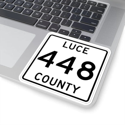Michigan 448 Luce County (Michigan) (Road Sign) STICKER Vinyl Kiss-Cut Decal - The Sticker Space