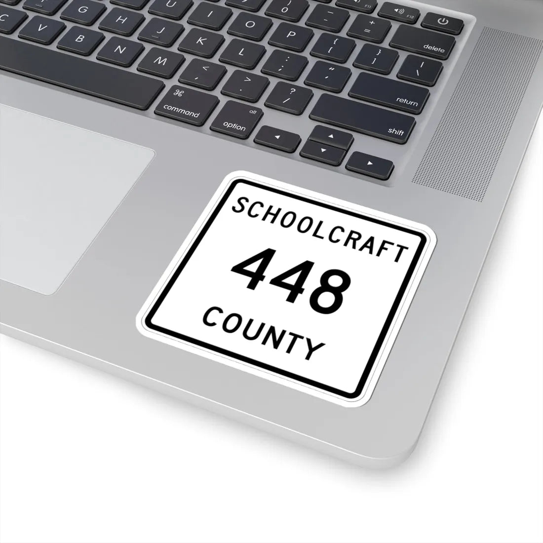 Michigan 448 Schoolcraft County (Michigan) (Road Sign) STICKER Vinyl Kiss-Cut Decal - The Sticker Space
