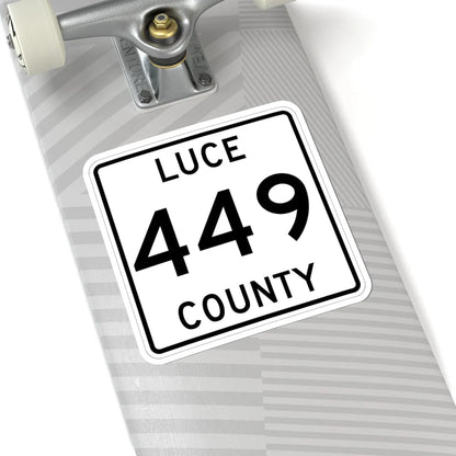 Michigan 449 Luce County (Michigan) (Road Sign) STICKER Vinyl Kiss-Cut Decal - The Sticker Space