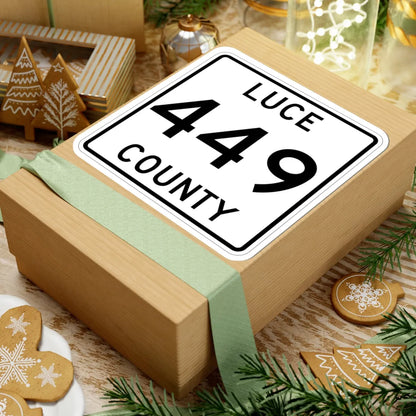 Michigan 449 Luce County (Michigan) (Road Sign) STICKER Vinyl Kiss-Cut Decal - The Sticker Space