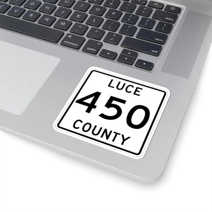 Michigan 450 Luce County (Michigan) (Road Sign) STICKER Vinyl Kiss-Cut Decal - The Sticker Space