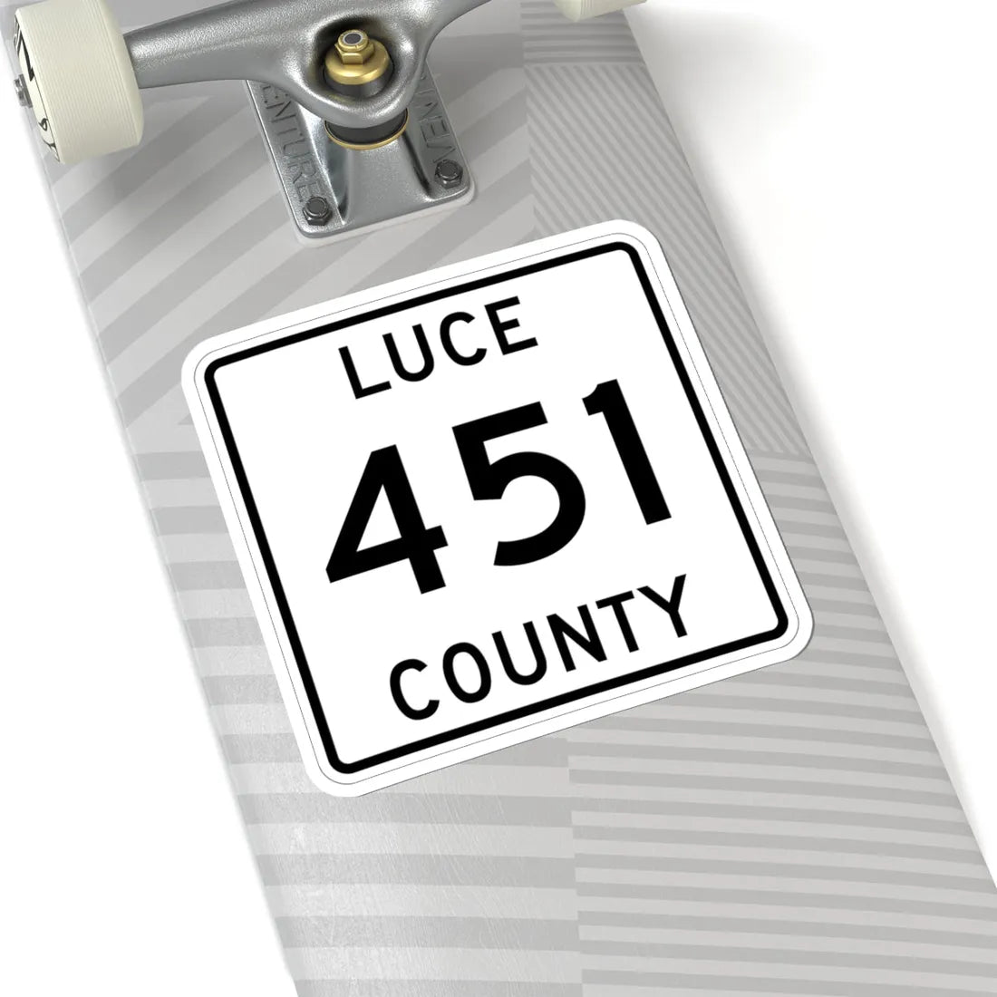 Michigan 451 Luce County (Michigan) (Road Sign) STICKER Vinyl Kiss-Cut Decal - The Sticker Space