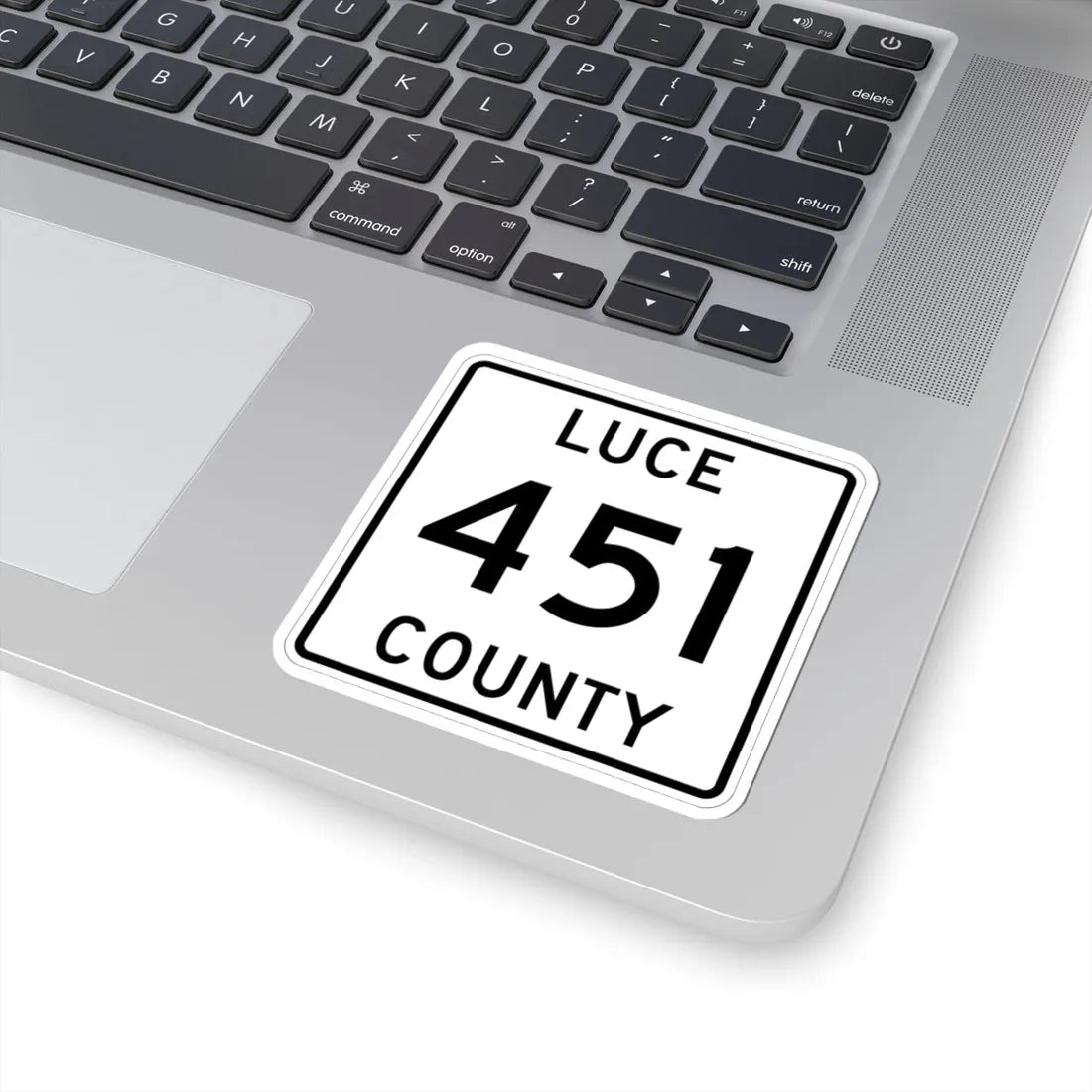 Michigan 451 Luce County (Michigan) (Road Sign) STICKER Vinyl Kiss-Cut Decal - The Sticker Space