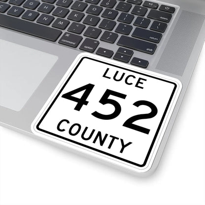 Michigan 452 Luce County (Michigan) (Road Sign) STICKER Vinyl Kiss-Cut Decal - The Sticker Space