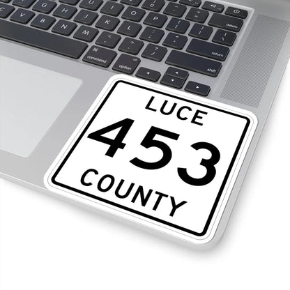 Michigan 453 Luce County (Michigan) (Road Sign) STICKER Vinyl Kiss-Cut Decal - The Sticker Space