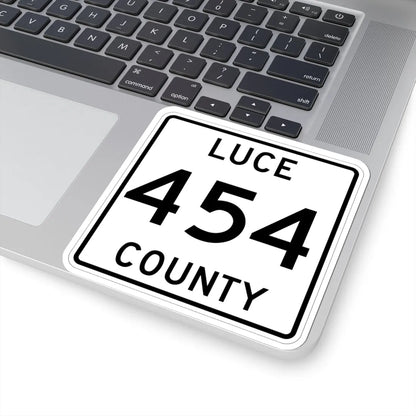 Michigan 454 Luce County (Michigan) (Road Sign) STICKER Vinyl Kiss-Cut Decal - The Sticker Space