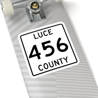 Michigan 456 Luce County (Michigan) (Road Sign) STICKER Vinyl Kiss-Cut Decal - The Sticker Space