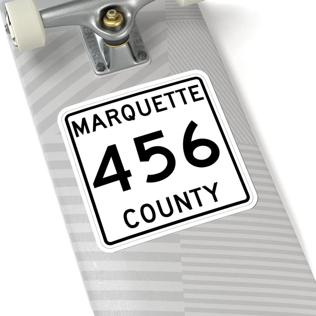 Michigan 456 Marquette County (Michigan) (Road Sign) STICKER Vinyl Kiss-Cut Decal - The Sticker Space