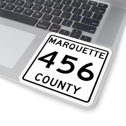 Michigan 456 Marquette County (Michigan) (Road Sign) STICKER Vinyl Kiss-Cut Decal - The Sticker Space