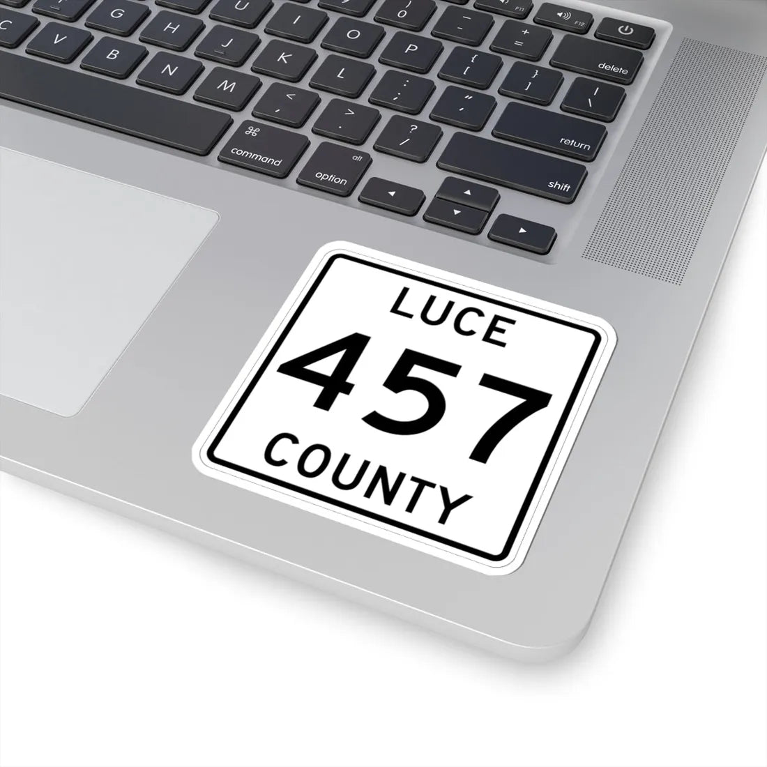 Michigan 457 Luce County (Michigan) (Road Sign) STICKER Vinyl Kiss-Cut Decal - The Sticker Space