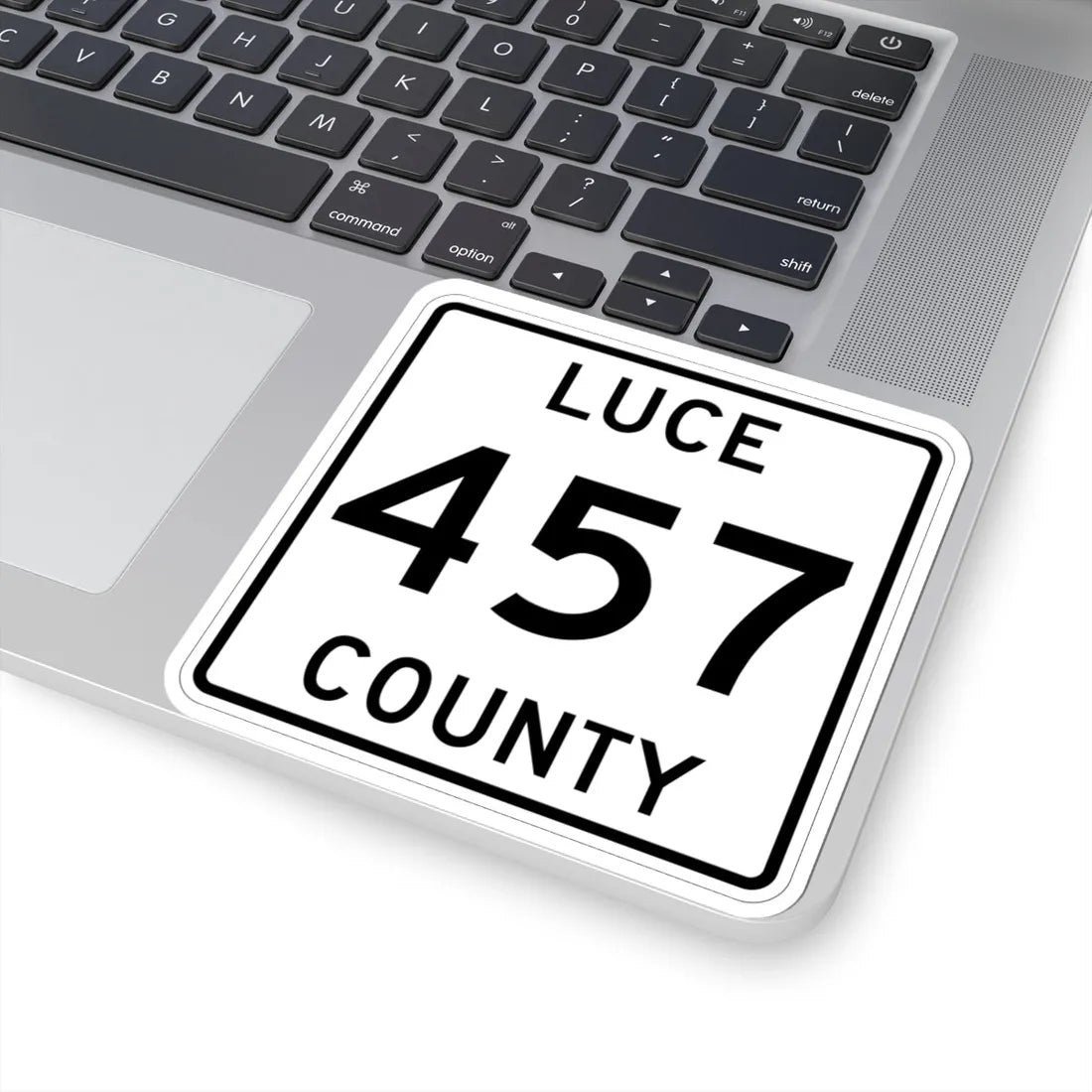 Michigan 457 Luce County (Michigan) (Road Sign) STICKER Vinyl Kiss-Cut Decal - The Sticker Space