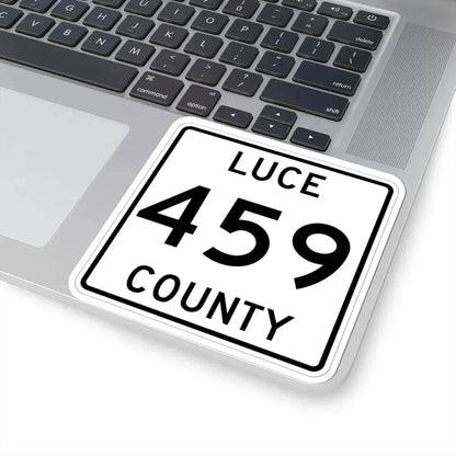 Michigan 459 Luce County (Michigan) (Road Sign) STICKER Vinyl Kiss-Cut Decal - The Sticker Space