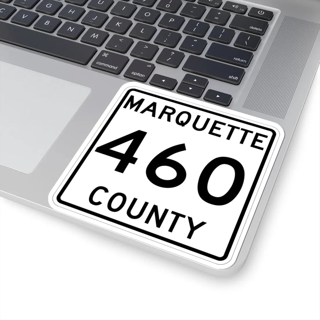 Michigan 460 Marquette County (Michigan) (Road Sign) STICKER Vinyl Kiss-Cut Decal - The Sticker Space