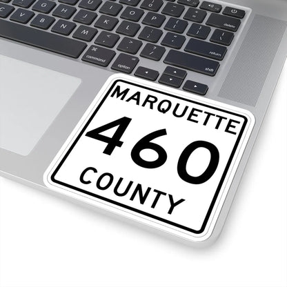 Michigan 460 Marquette County (Michigan) (Road Sign) STICKER Vinyl Kiss-Cut Decal - The Sticker Space