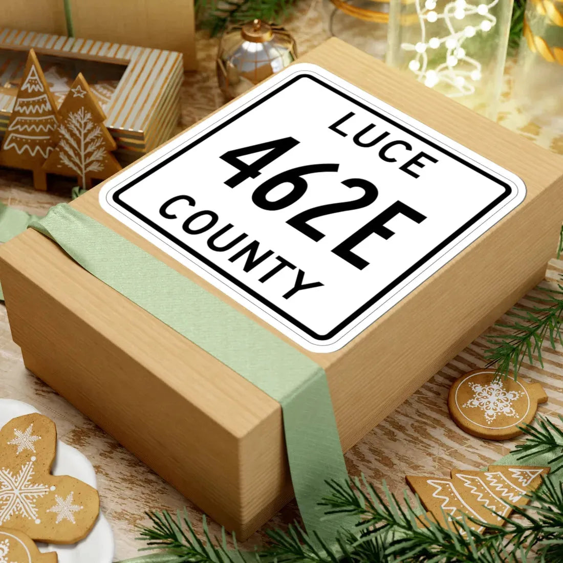 Michigan 462E Luce County (Michigan) (Road Sign) STICKER Vinyl Kiss-Cut Decal - The Sticker Space