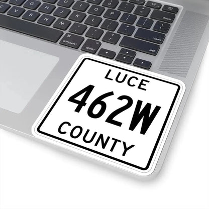 Michigan 462W Luce County (Michigan) (Road Sign) STICKER Vinyl Kiss-Cut Decal - The Sticker Space