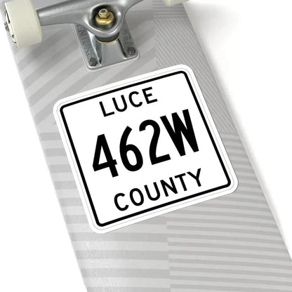Michigan 462W Luce County (Michigan) (Road Sign) STICKER Vinyl Kiss-Cut Decal - The Sticker Space