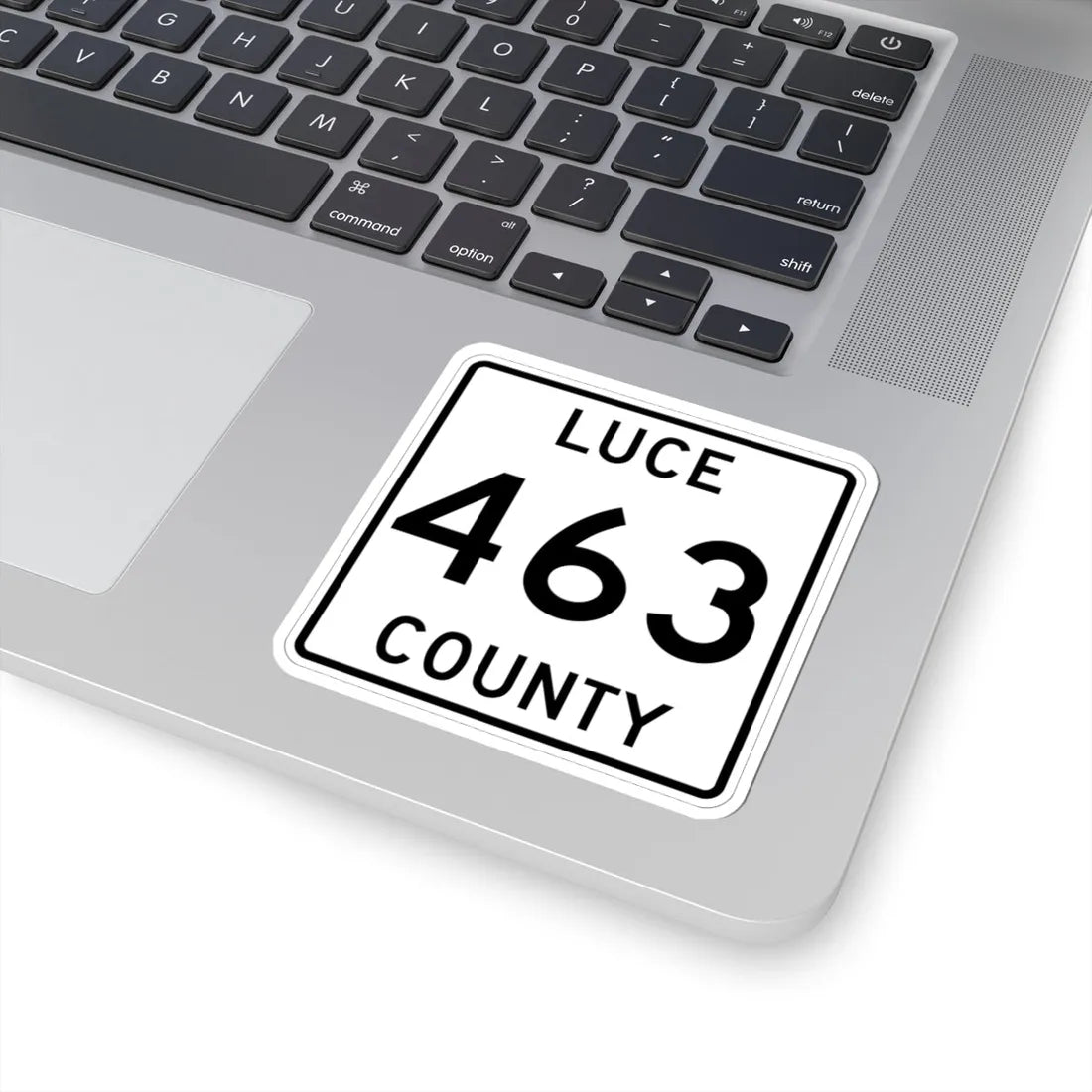 Michigan 463 Luce County (Michigan) (Road Sign) STICKER Vinyl Kiss-Cut Decal - The Sticker Space