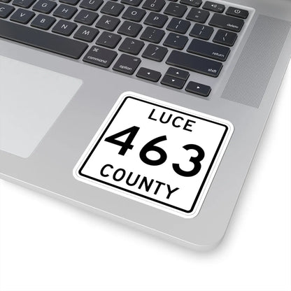 Michigan 463 Luce County (Michigan) (Road Sign) STICKER Vinyl Kiss-Cut Decal - The Sticker Space