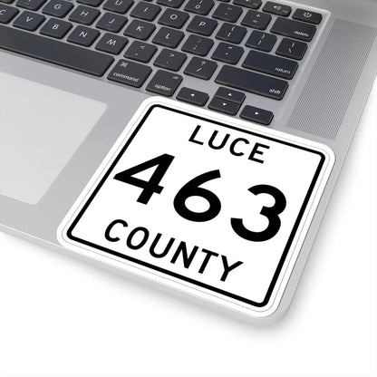 Michigan 463 Luce County (Michigan) (Road Sign) STICKER Vinyl Kiss-Cut Decal - The Sticker Space
