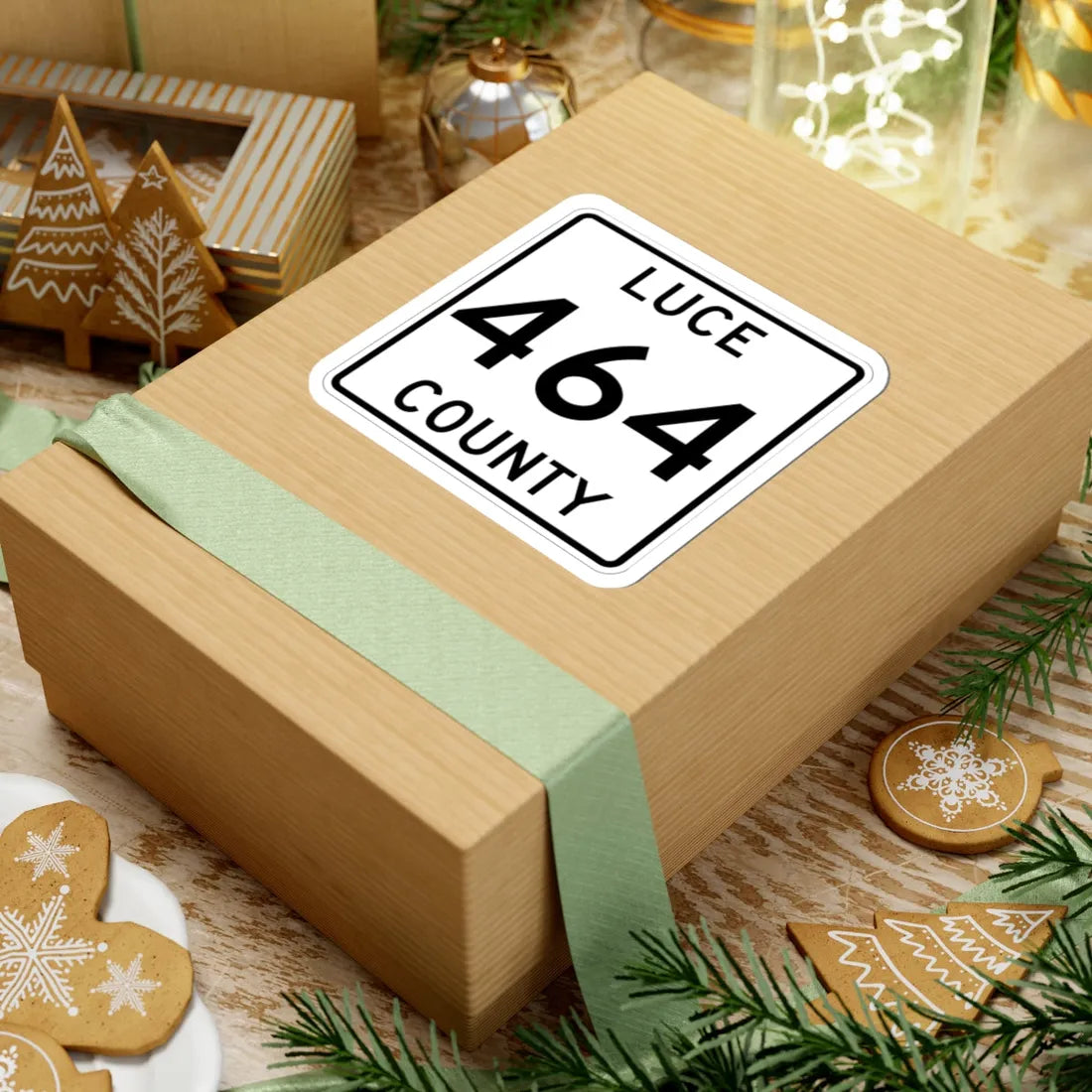 Michigan 464 Luce County (Michigan) (Road Sign) STICKER Vinyl Kiss-Cut Decal - The Sticker Space