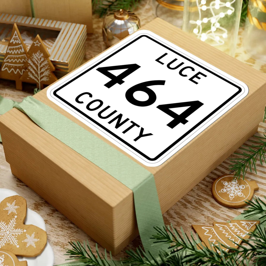 Michigan 464 Luce County (Michigan) (Road Sign) STICKER Vinyl Kiss-Cut Decal - The Sticker Space