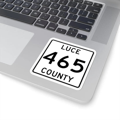 Michigan 465 Luce County (Michigan) (Road Sign) STICKER Vinyl Kiss-Cut Decal - The Sticker Space