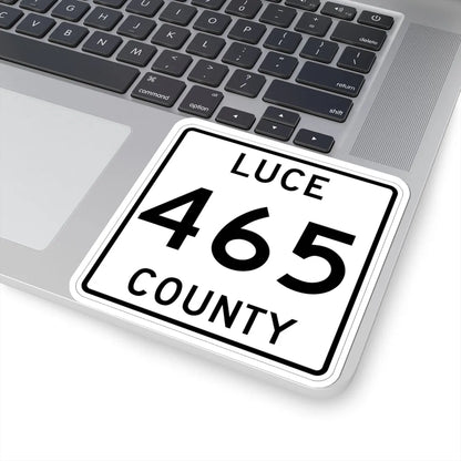 Michigan 465 Luce County (Michigan) (Road Sign) STICKER Vinyl Kiss-Cut Decal - The Sticker Space