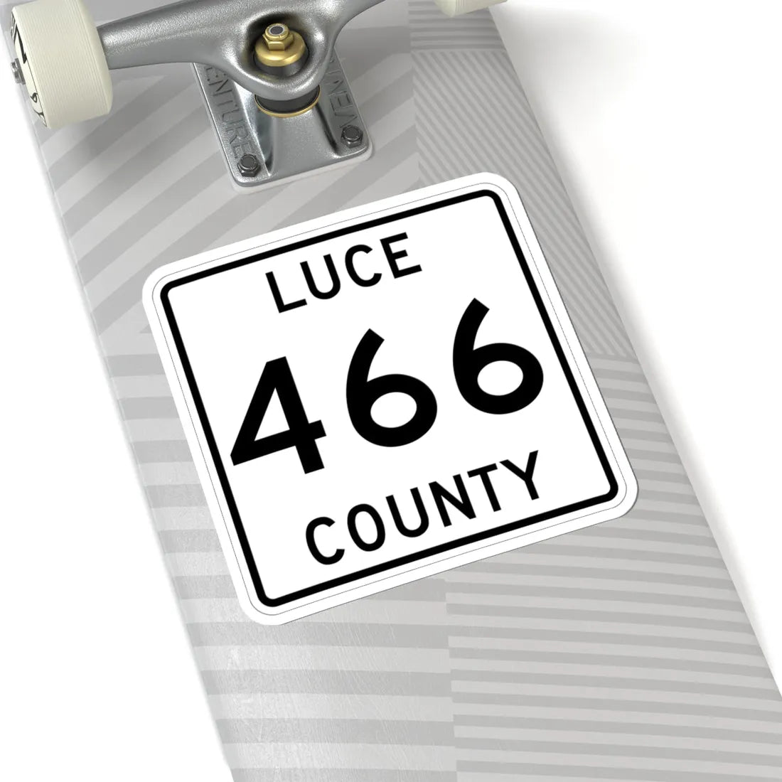 Michigan 466 Luce County (Michigan) (Road Sign) STICKER Vinyl Kiss-Cut Decal - The Sticker Space