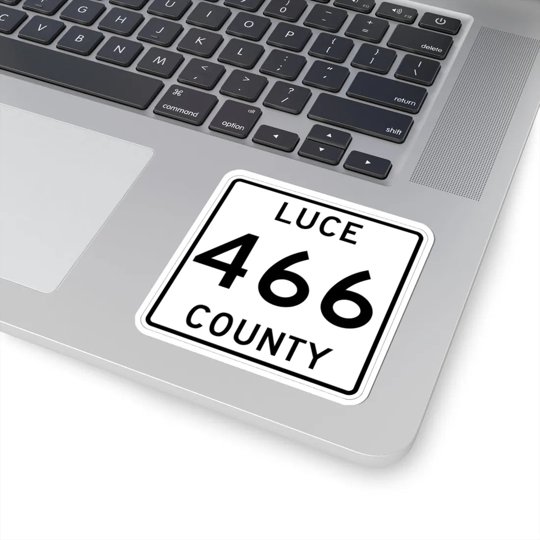 Michigan 466 Luce County (Michigan) (Road Sign) STICKER Vinyl Kiss-Cut Decal - The Sticker Space