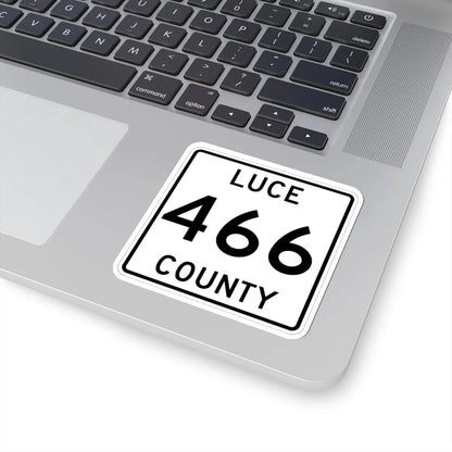 Michigan 466 Luce County (Michigan) (Road Sign) STICKER Vinyl Kiss-Cut Decal - The Sticker Space