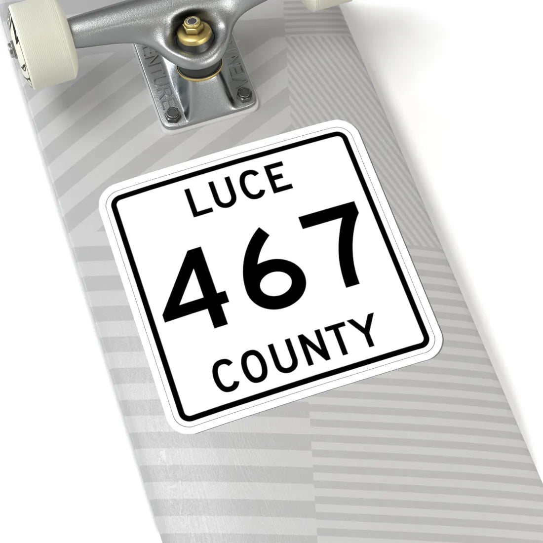 Michigan 467 Luce County (Michigan) (Road Sign) STICKER Vinyl Kiss-Cut Decal - The Sticker Space