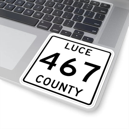 Michigan 467 Luce County (Michigan) (Road Sign) STICKER Vinyl Kiss-Cut Decal - The Sticker Space