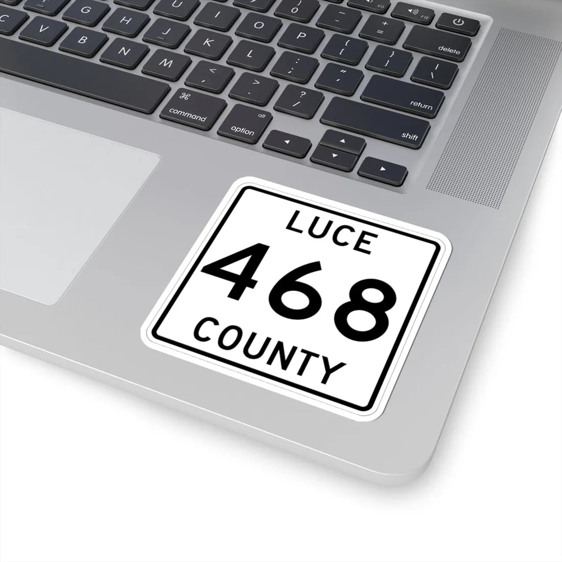 Michigan 468 Luce County (Michigan) (Road Sign) STICKER Vinyl Kiss-Cut Decal - The Sticker Space