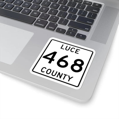 Michigan 468 Luce County (Michigan) (Road Sign) STICKER Vinyl Kiss-Cut Decal - The Sticker Space