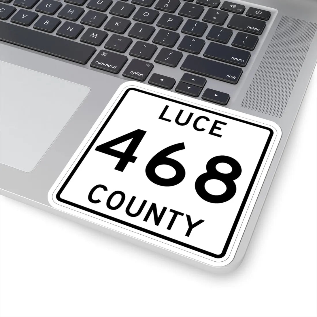 Michigan 468 Luce County (Michigan) (Road Sign) STICKER Vinyl Kiss-Cut Decal - The Sticker Space