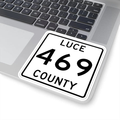 Michigan 469 Luce County (Michigan) (Road Sign) STICKER Vinyl Kiss-Cut Decal - The Sticker Space
