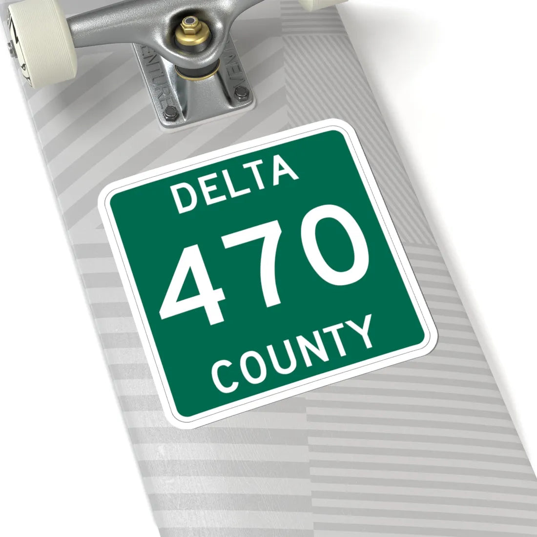 Michigan 470 Delta County (Michigan) (Road Sign) STICKER Vinyl Kiss-Cut Decal - The Sticker Space