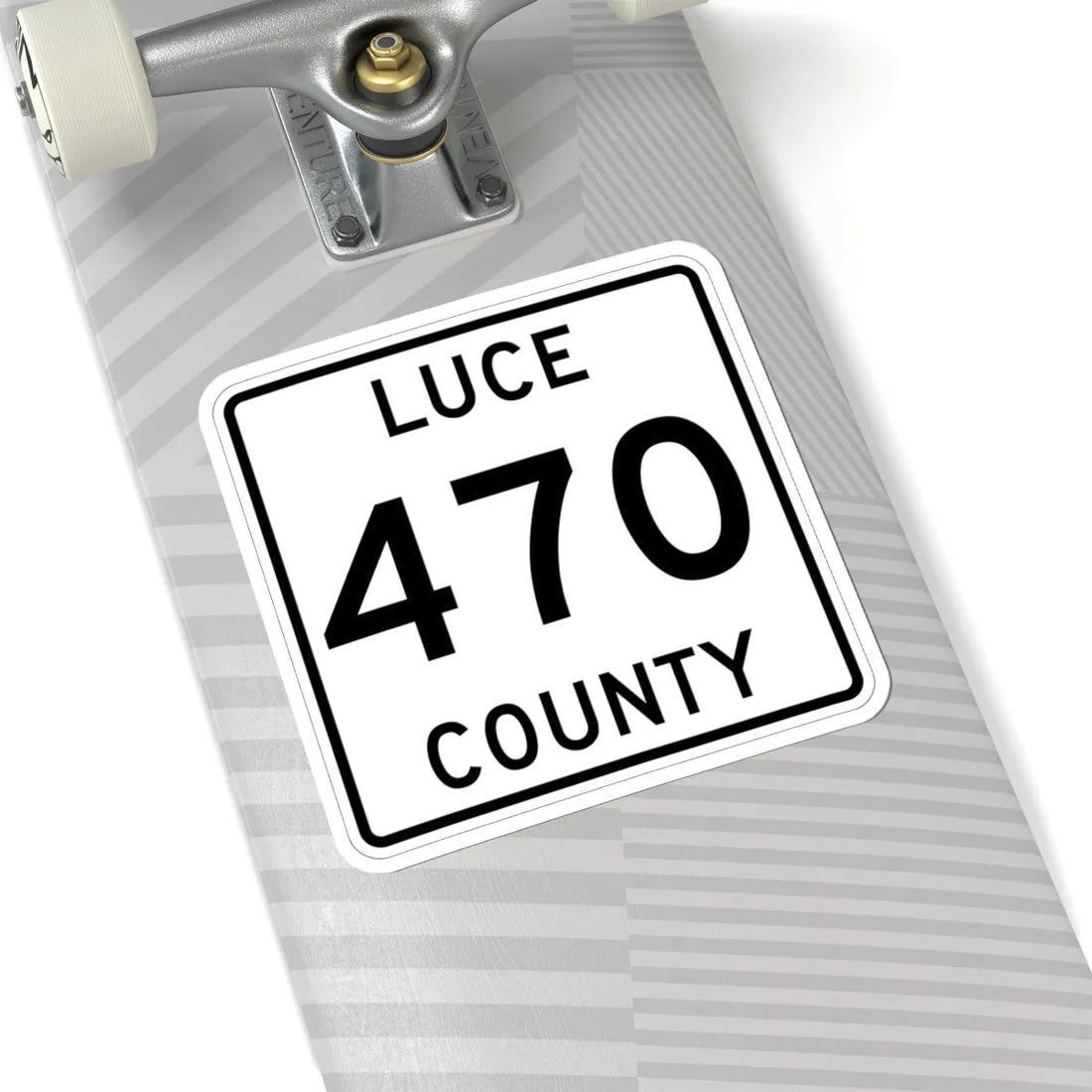 Michigan 470 Luce County (Michigan) (Road Sign) STICKER Vinyl Kiss-Cut Decal - The Sticker Space