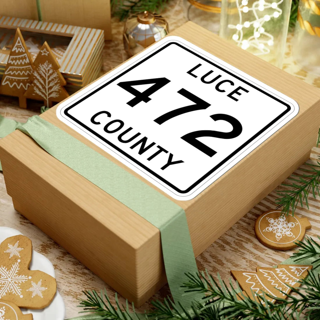 Michigan 472 Luce County (Michigan) (Road Sign) STICKER Vinyl Kiss-Cut Decal - The Sticker Space