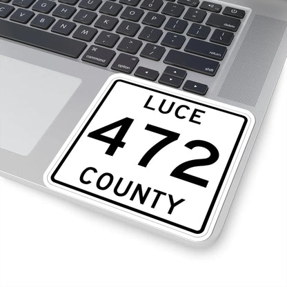 Michigan 472 Luce County (Michigan) (Road Sign) STICKER Vinyl Kiss-Cut Decal - The Sticker Space