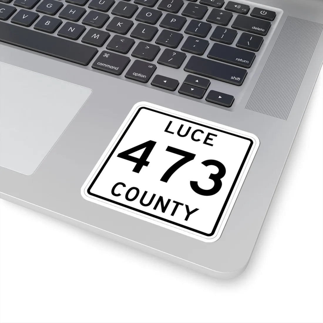 Michigan 473 Luce County (Michigan) (Road Sign) STICKER Vinyl Kiss-Cut Decal - The Sticker Space