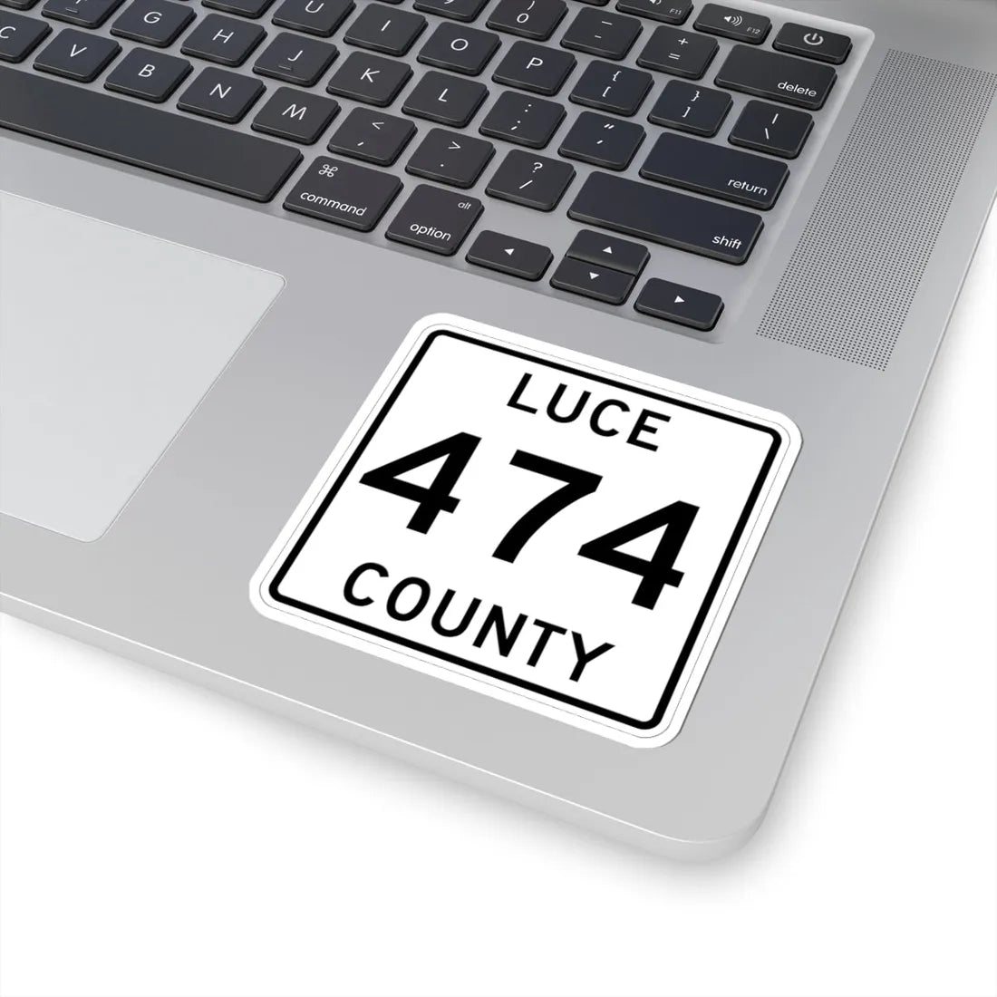 Michigan 474 Luce County (Michigan) (Road Sign) STICKER Vinyl Kiss-Cut Decal - The Sticker Space