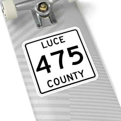 Michigan 475 Luce County (Michigan) (Road Sign) STICKER Vinyl Kiss-Cut Decal - The Sticker Space