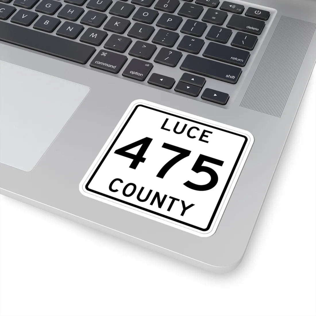 Michigan 475 Luce County (Michigan) (Road Sign) STICKER Vinyl Kiss-Cut Decal - The Sticker Space