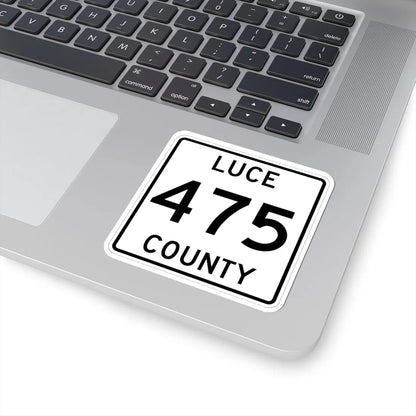 Michigan 475 Luce County (Michigan) (Road Sign) STICKER Vinyl Kiss-Cut Decal - The Sticker Space