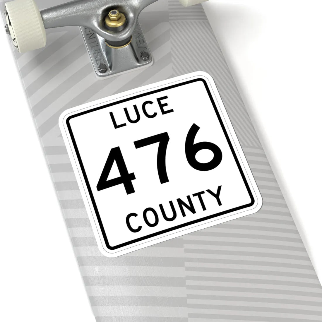Michigan 476 Luce County (Michigan) (Road Sign) STICKER Vinyl Kiss-Cut Decal - The Sticker Space